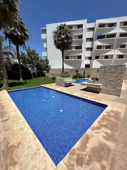 Apartmán Luxurious Flat At Iken Park With Pool ! Agádír Maroko